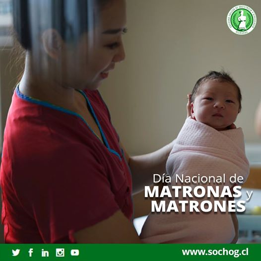 El Directorio de la Sociedad Chilena de Obstetricia y Ginecología, extiende un respetuoso y cariñoso saludo a todas las matronas y matrones en la conmemoración de su día.
