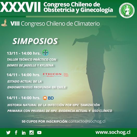 El XXXVII Congreso Chileno de Obstetricia y Ginecología contará con varios simposios dedicados a tratar diversos temas de interés para la comunidad médica.