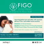 Seminario Web: Mejorar la atención y la seguridad de los pacientes con el parto por cesárea en países de ingresos bajos y medios