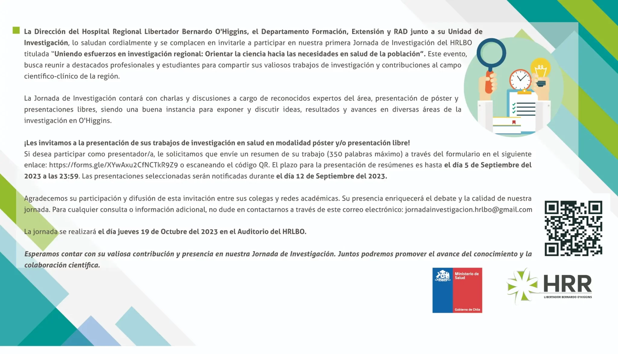 INVITACIÓN A POSTERS Y PRESENTACIONES JORNADA