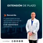 06 de Septiembre - Extensión de Plazo para enviar las contribuciones.