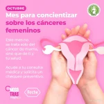 Mes para concientizar sobre los cánceres femeninos